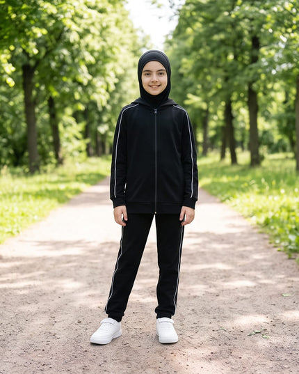 Cotton Hijab Girl Set-Sets