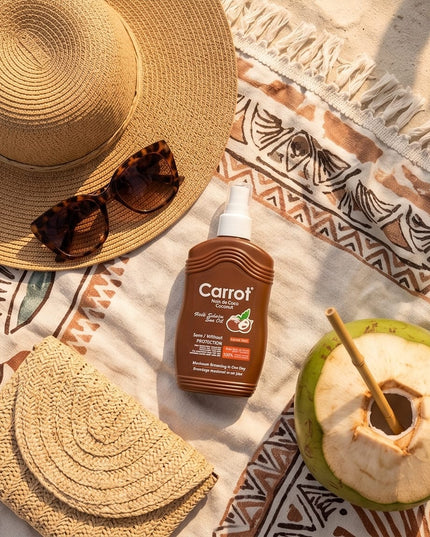 CARROT COCONUT TANNING OIL-SKIN CARE & COSMETICS