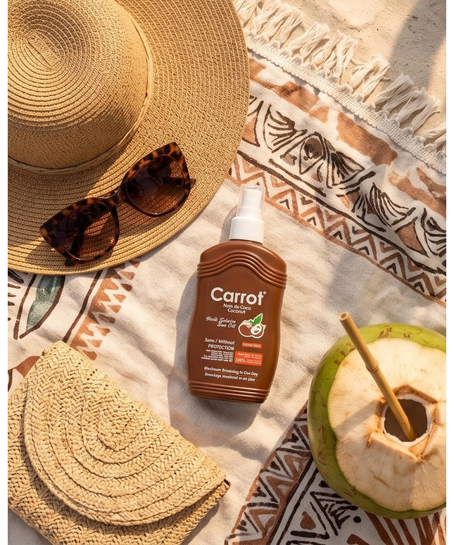 CARROT COCONUT TANNING OIL-SKIN CARE & COSMETICS