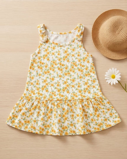 FLORAL DRESS-KIDS WEAR