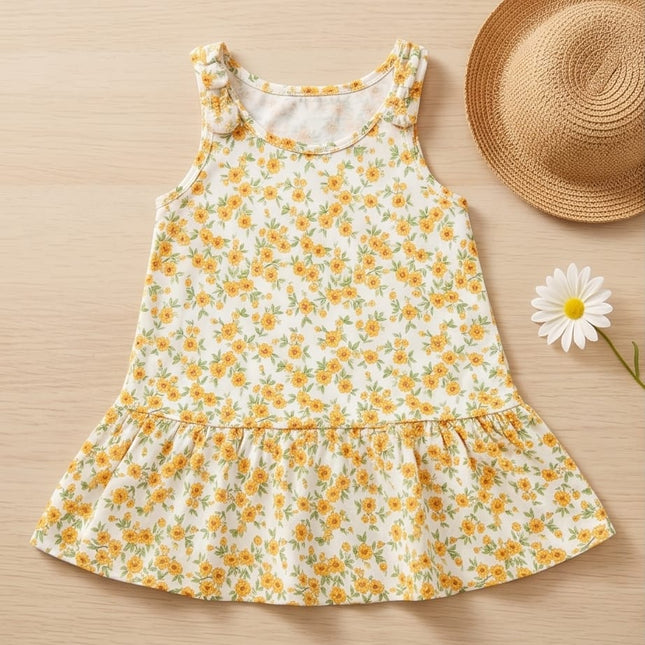 FLORAL DRESS-KIDS WEAR