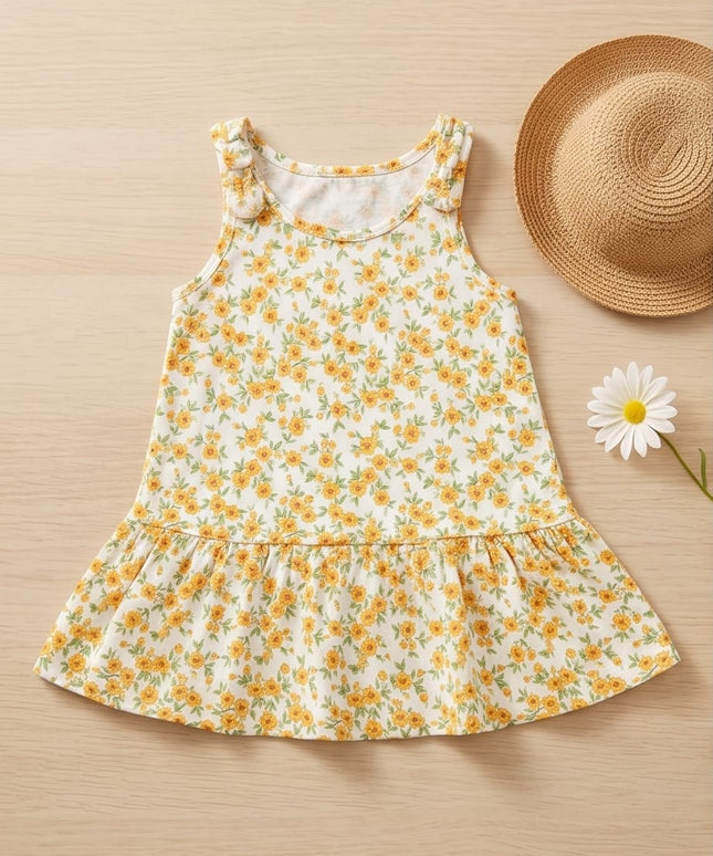 FLORAL DRESS-KIDS WEAR