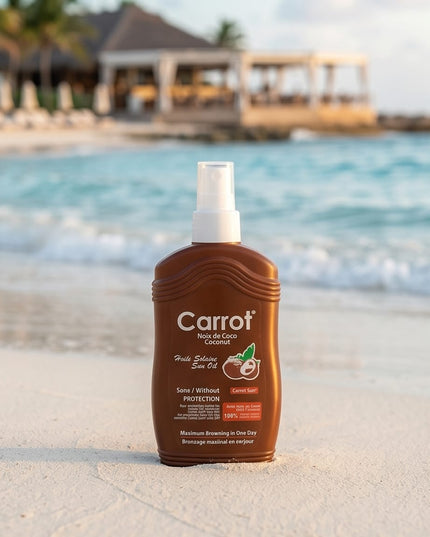 CARROT COCONUT TANNING OIL-SKIN CARE & COSMETICS