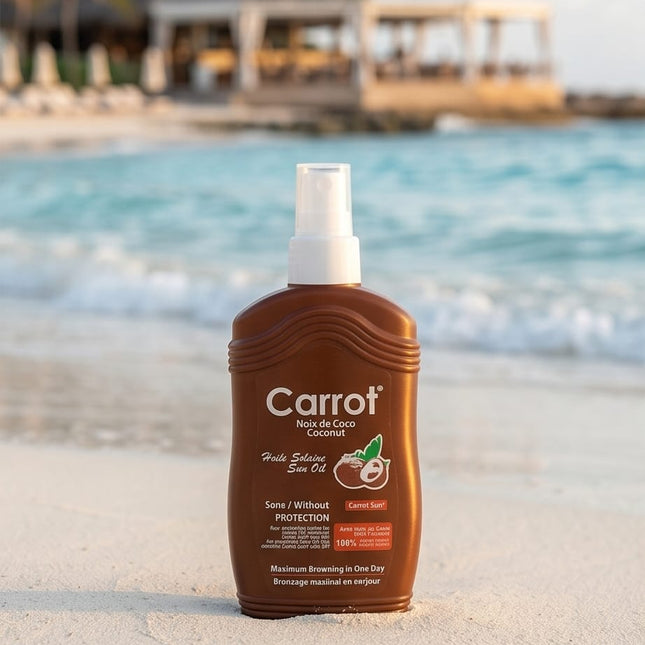 CARROT COCONUT TANNING OIL-SKIN CARE & COSMETICS