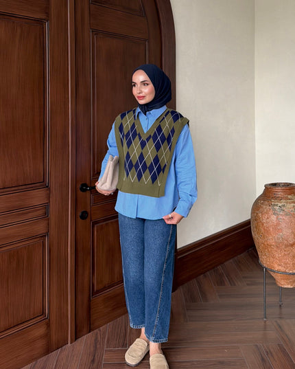 Triko with Tshirt - Blue and Green