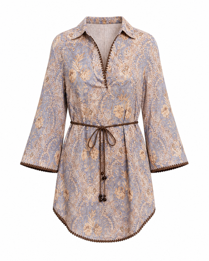 Shirt Dress - Purple