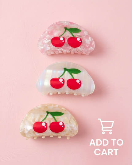 Cherry Hair Clip - Trendy Accessories