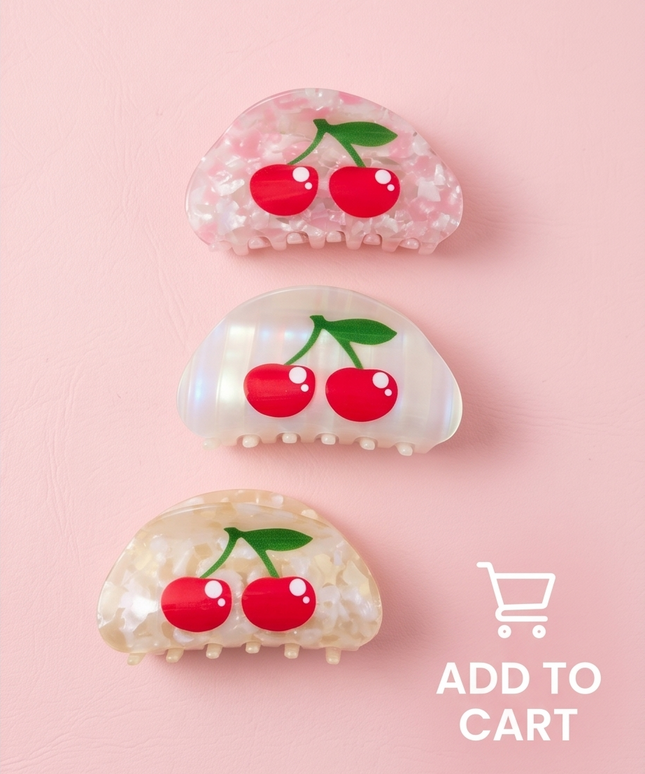 Cherry Hair Clip - Trendy Accessories