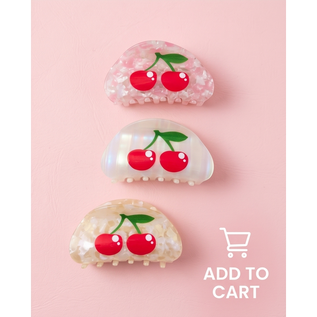 Cherry Hair Clip - Trendy Accessories