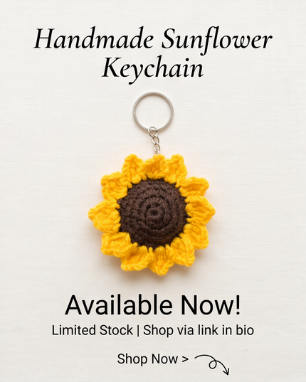 Sunflower Keychain