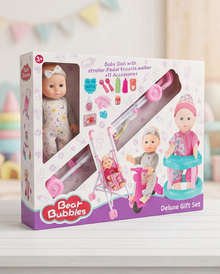 Baby Doll Set - 3 IN 1
