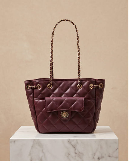 Leather shoulder bag