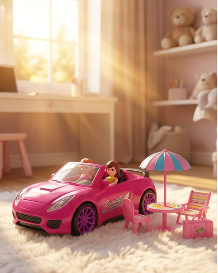 Pink Sports Car