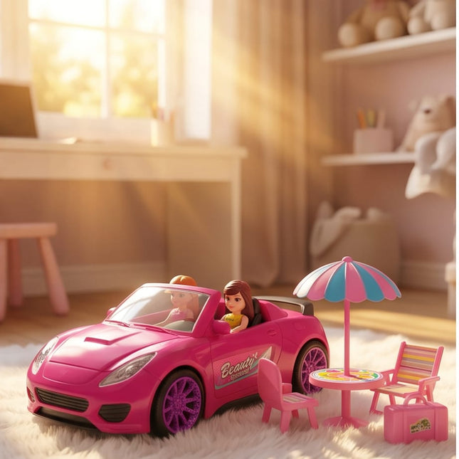 Pink Sports Car