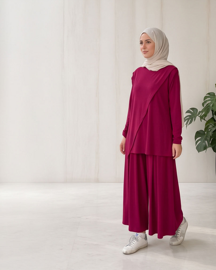 Oysho Set Bordo - women fashion
