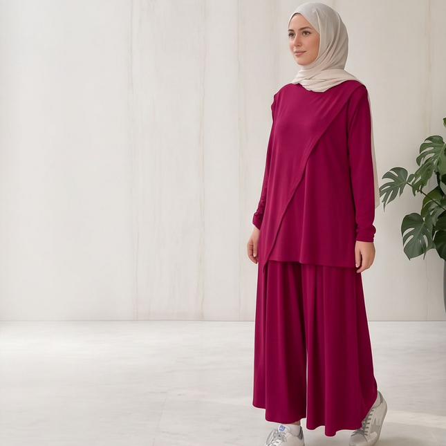 Oysho Set Bordo - women fashion