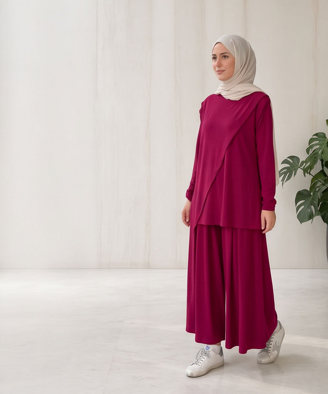 Oysho Set Bordo - women fashion