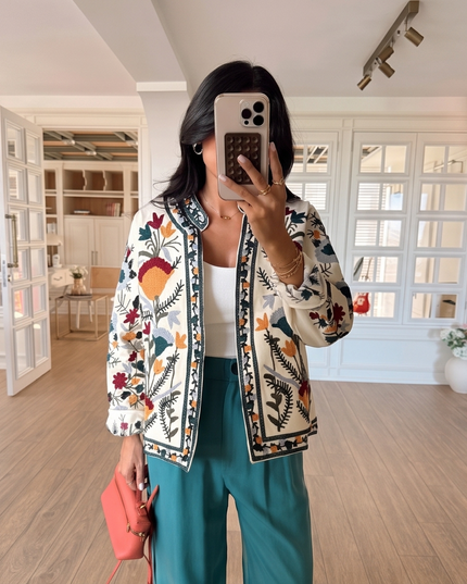 Embroidered Boho Jacket