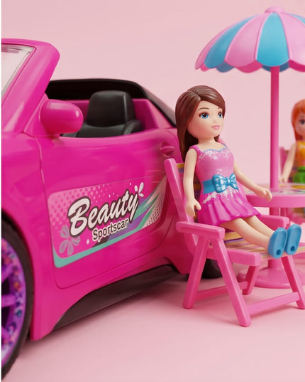 Pink Sports Car