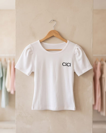 Cotton White Top - Cici