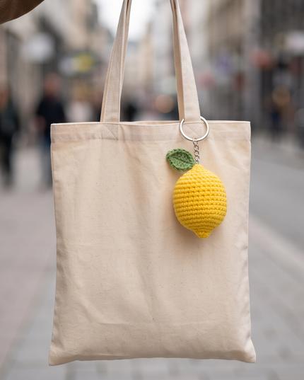 Lemon keychain