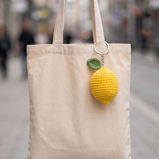 Lemon keychain