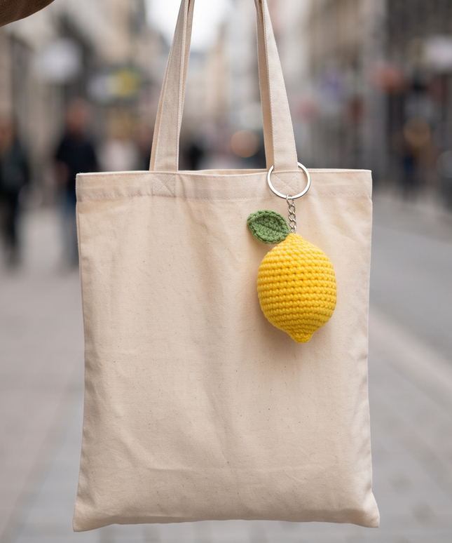 Lemon keychain