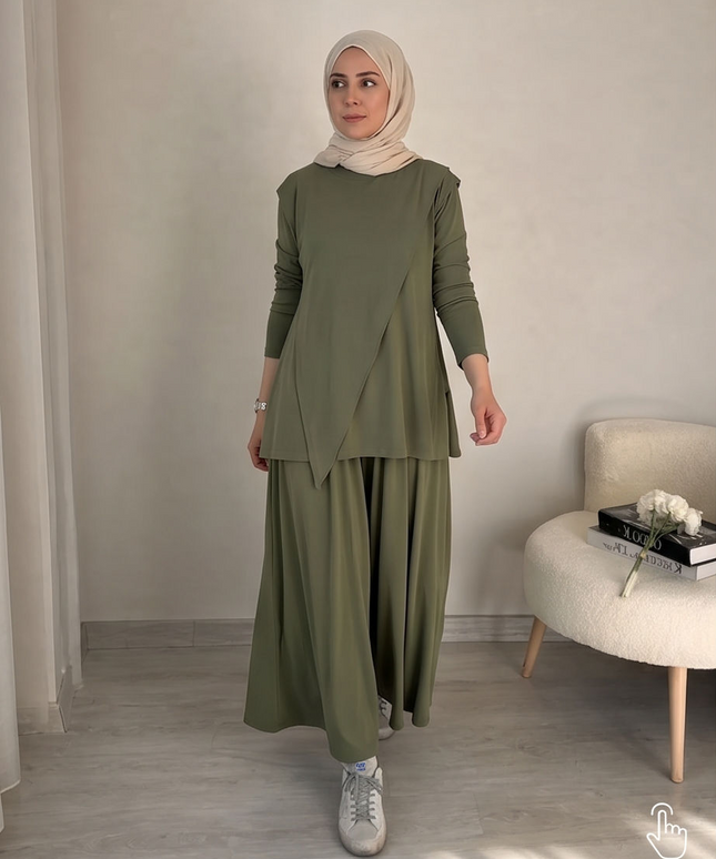 Oysho Set army green - women Fashion