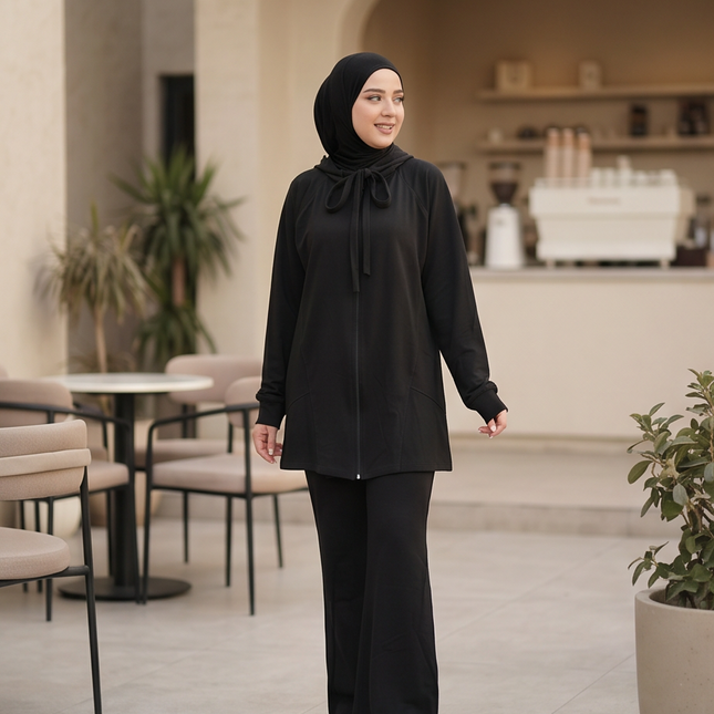 Black set - hijab Style