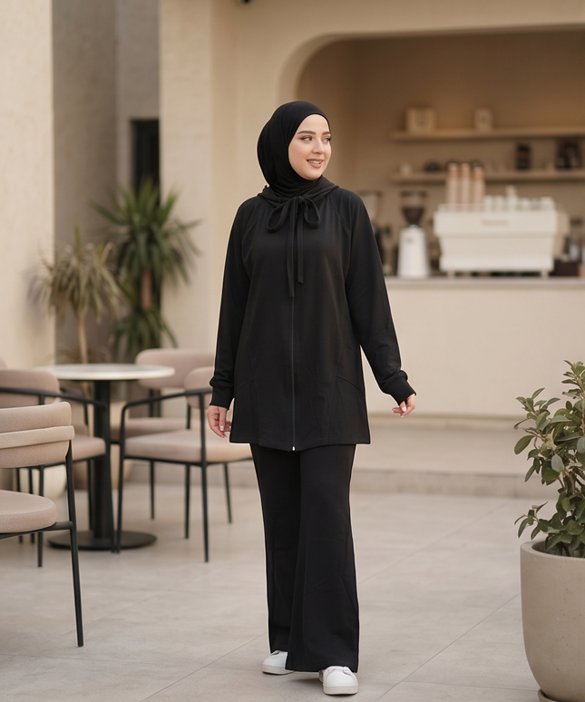 Black set - hijab Style