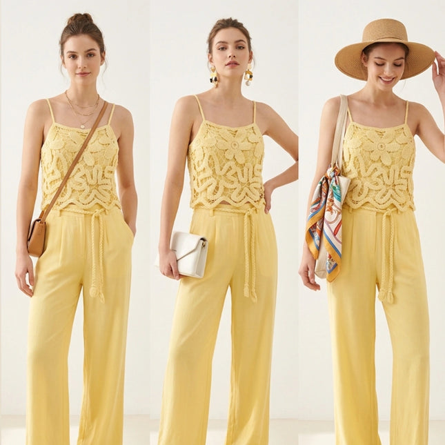 Yellow Crochet set