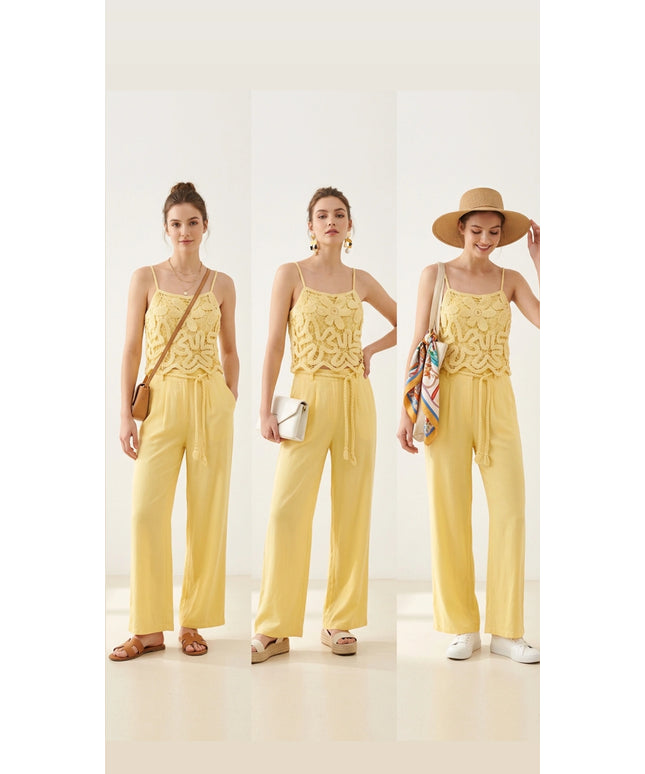 Yellow Crochet set