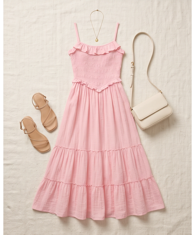 Pink Dress - Casual