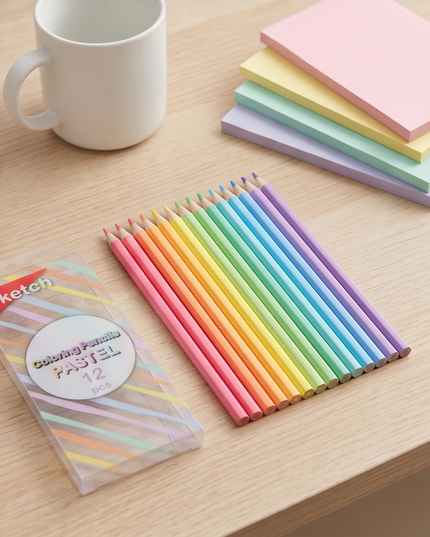 Coloring Pencils - Pastel 12pcs