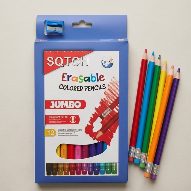 Erasable colored pencils - Jumbo