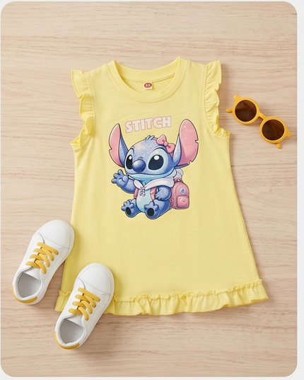 Stitch Yellow Dress