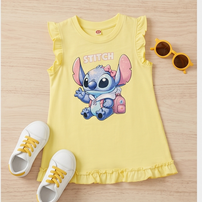 Stitch Yellow Dress