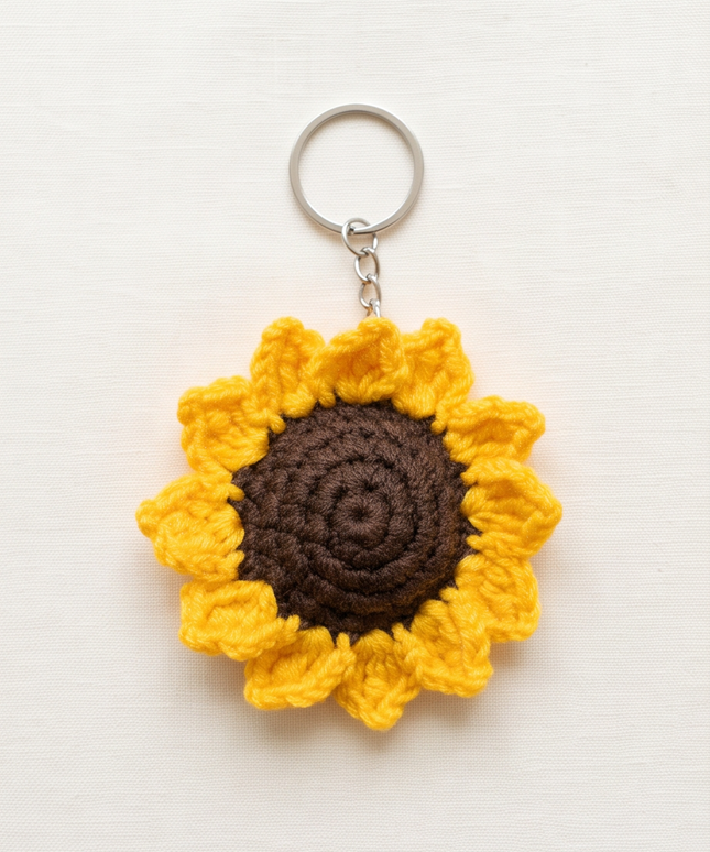 Sunflower Keychain