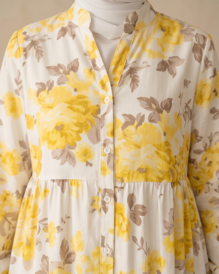 Yellow Floral Dress