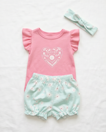 Set For Baby Girl - Trendy Set