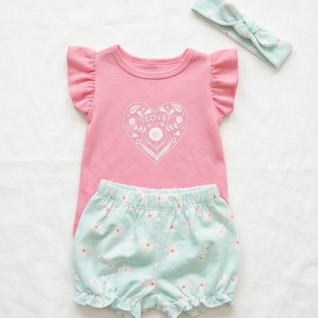Set For Baby Girl - Trendy Set