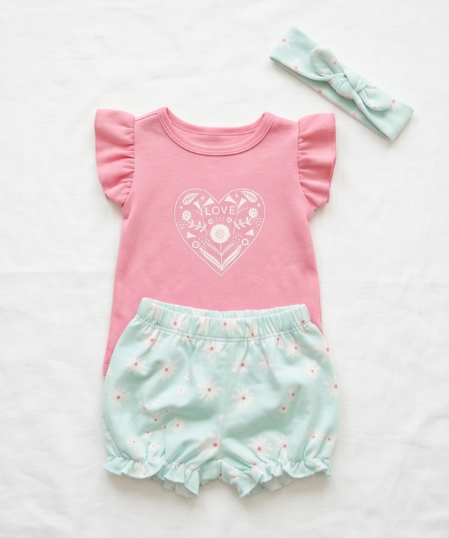 Set For Baby Girl - Trendy Set