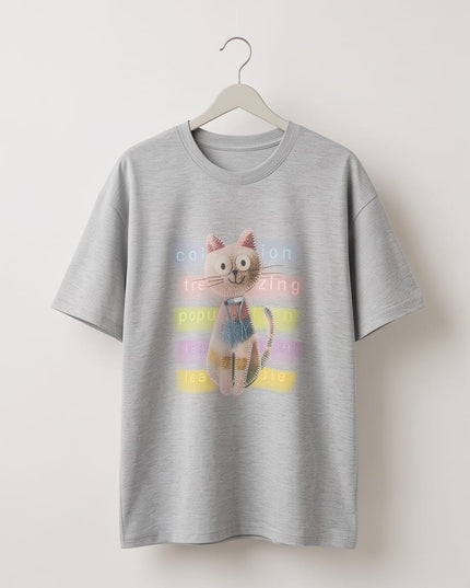 Tshirt Cotton - Oversize Grey