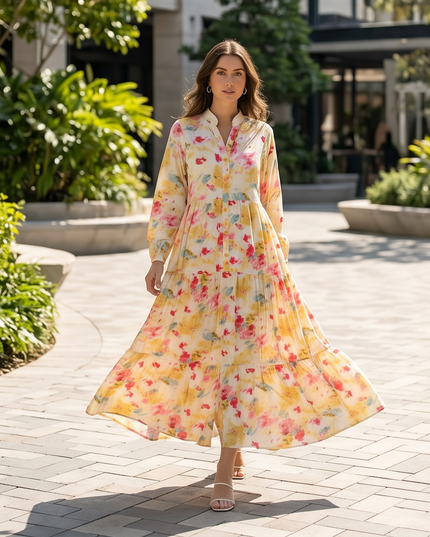 Floral Long Dress