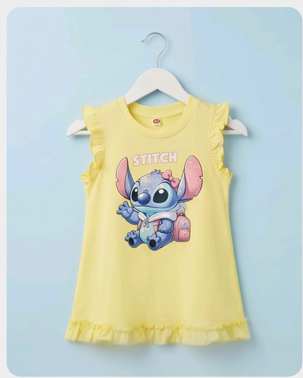 Stitch Yellow Dress