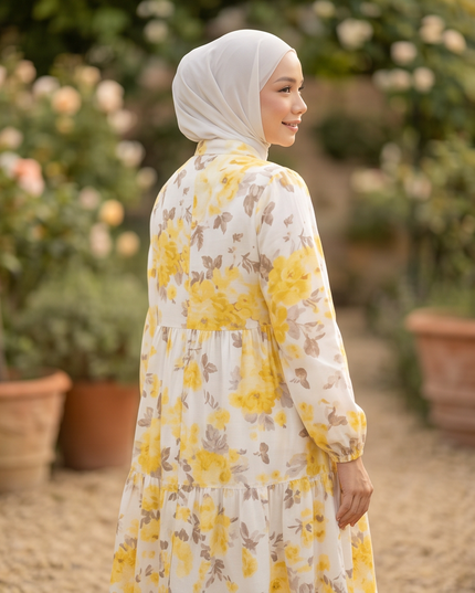 Yellow Floral Dress