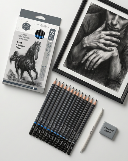 Charcoal pencil 12pcs