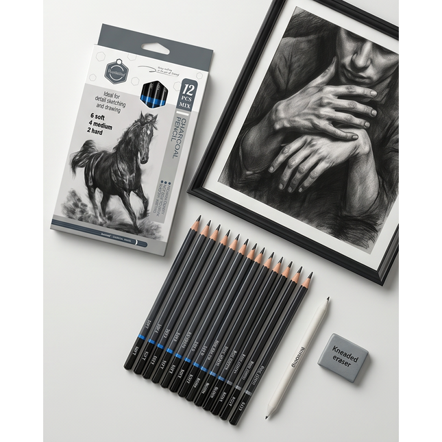 Charcoal pencil 12pcs