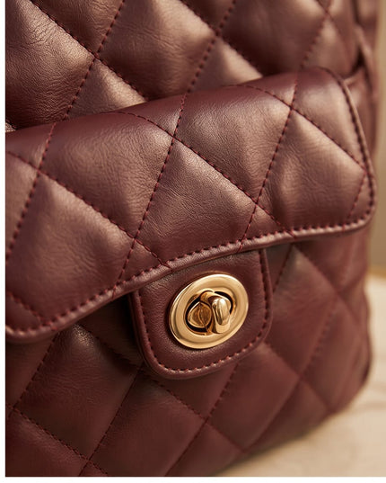 Leather shoulder bag