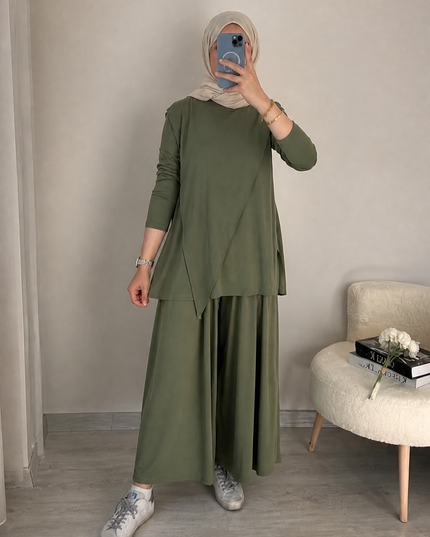 Oysho Set army green - women Fashion